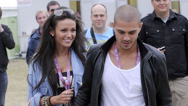 Michelle Keegan and Max George of The Wanted at the Virgin Mobile V Festival, Weston Park, Staffordshire, Britain - 20 Aug 201.