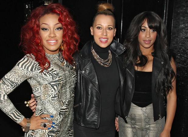 Karis Anderson, Alexandra Buggs and Courtney Rumbold of Stooshe,
at the Single Party held at Rose Club.
London, England - 07.08.12
Mandatory Credit: Spiller/WENN.com