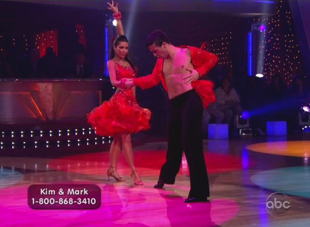 Kim Kardashian and Mark Ballas
on ABC's 'Dancing with the Stars'
USA - 23.09.08
Supplied by WENN(WENN does not claim any Copyright or License in the attached material. Any downloading fees charged by WENN are for WENN's services only, and do not, nor are they intended to, convey to the user any ownership of Copyright or License in the material. By publishing this material, the user expressly agrees to indemnify and to hold WENN harmless from any claims, demands, or causes of action arising out of or connected in any way with user's publication of the material.)