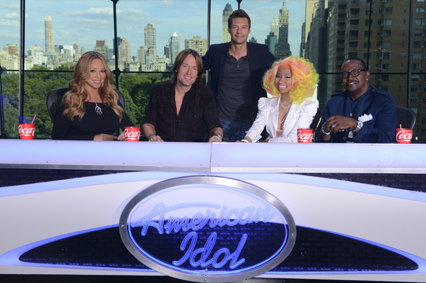 'American Idol' new judges Nicki Minaj, Mariah Carey and Keith Urban join Randy Jackson and host Ryan Seacrest for filming in New York City - September 16, 2012