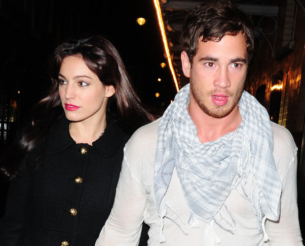 Kelly Brook and Danny Cipriani leaving J Sheekey restaurant
London, England - 13.11.09
Mandatory Credit: WENN.com