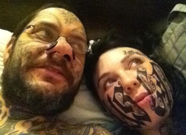 Man defends tattooing his name on fiancée's face after first meeting