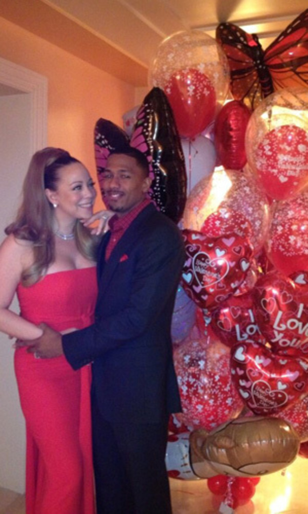 Mariah Carey and Nick Canon !   on Valentines day
