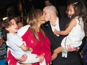 2013 Billboard Music Awards backstage,19 May 2013 - Jennifer Lopez, her children Emme Anthony and Max Anthony and boyfriend Casper Smart