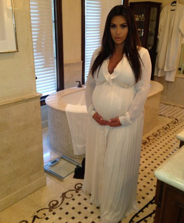Kim Kardashian is feeling "calm" about losing her ...
 Kim Kardashian Baby Shower
