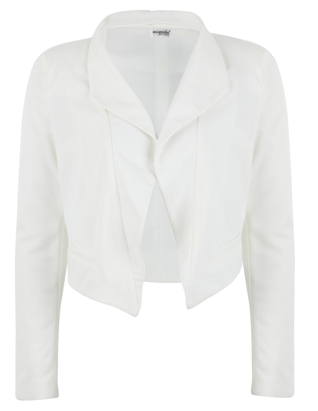 blazer full white