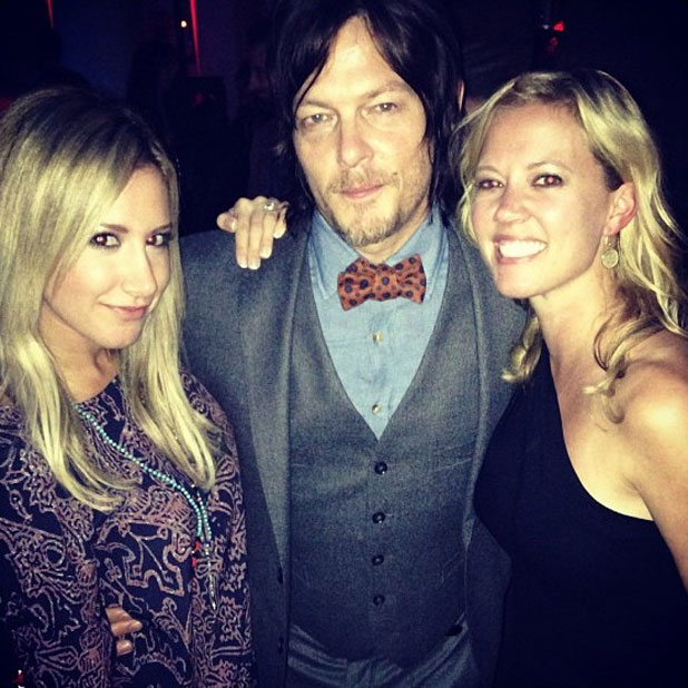 Ashley Tisdale meets Norman Reedus at The Fourth Season Premiere of Walking Dead, LA, 3 October 2013