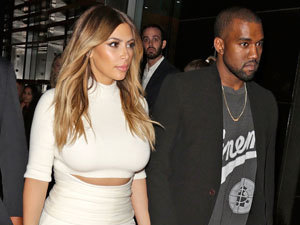 Kim Kardashian and Kanye West: Celebrities attend Gelila & Wolfgang Puck's Dream for Future Africa Foundation honoring Vogue Italia Editor-In-Chief Franca Sozzani at Spago Beverly Hills, 24 October 2013