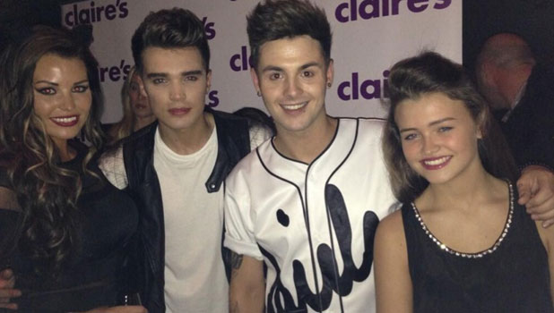 Union J and Jessica Wright at Claire's Halloween Party, London, 22 October 2013