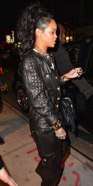 Rihanna wears top to toe leather in New York - 08 Nov 2013