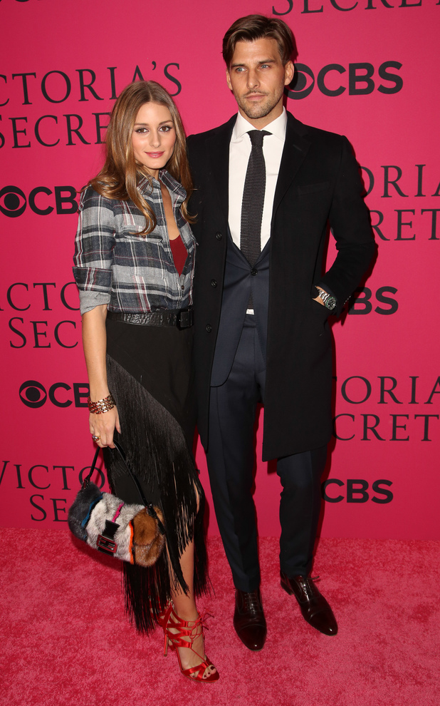 Olivia Palermo and Johannes Huebl at the 2013 Victoria's Secret Fashion Show at Lexington Avenue Armory - 13 November 2013