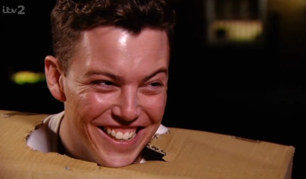 TOWIE: James 'Diags' Bennewith talks to Fran Parman at Arg's food party (12 March).