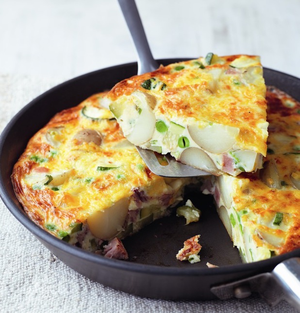 Hearty Cheese & Vegetable Omelette recipe great hot or cold