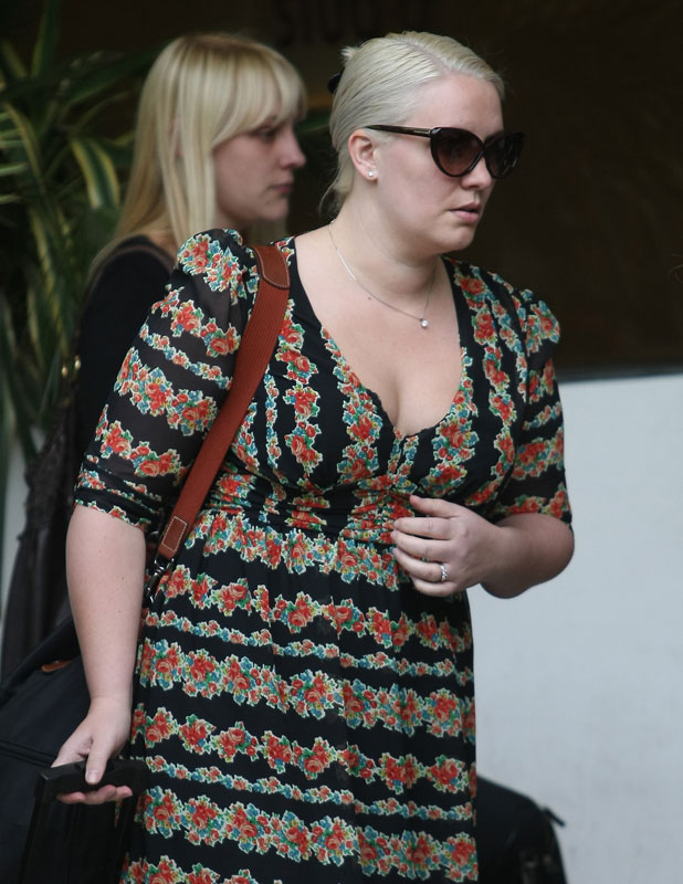 Claire Richards outside ITV studios, June 2013