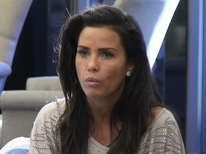 Katie Price discusses her past relationship with Alex Reid and how he liked to cross dress to Patsy Kensit and Perez Hilton on 'Celebrity Big Brother - Live Twist', Shown on Channel 5 HD. 01/21/2015.