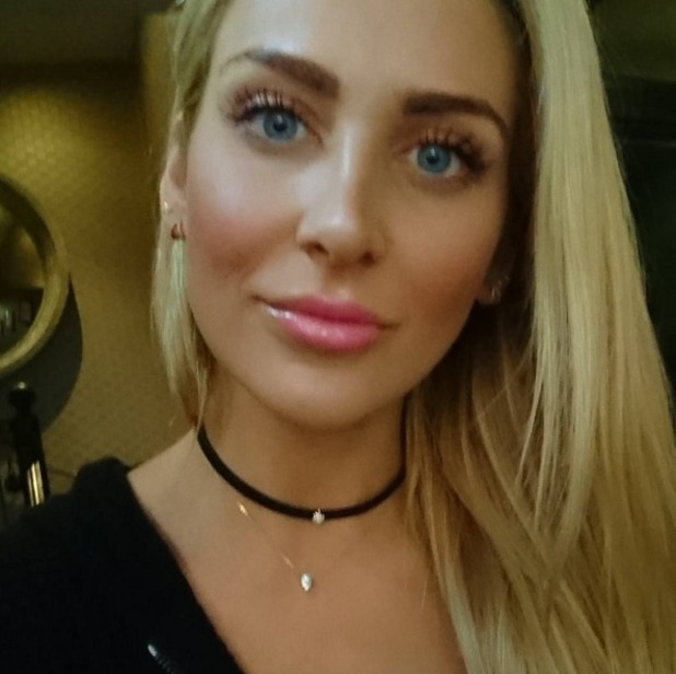 Stephanie Pratt poses for selfie after fake tan and blow-dry at Glo Fulham, 19 November 2015