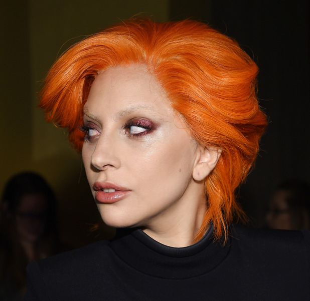 Lady Gaga Debuts Neon Orange Hair At Nyfw After Memorable Grammys Appearance Beauty News Reveal