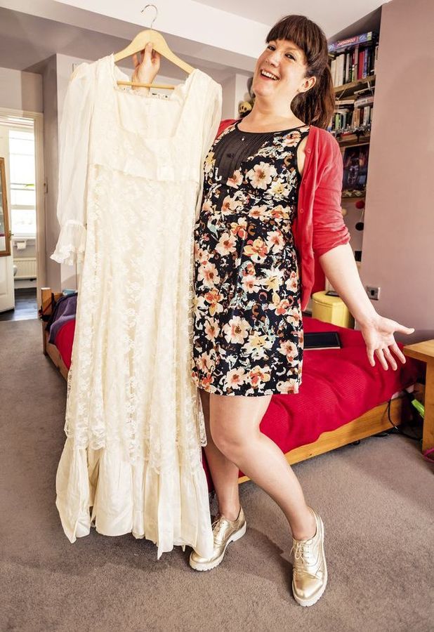 Sophie Tanner walked herself down the aisle