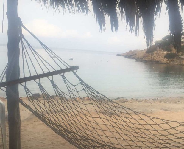 Hammock in Ibiza 27th July 2016