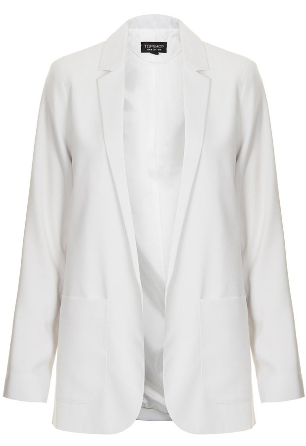 Topshop white oversized blazer - White blazer trend - Reveal
