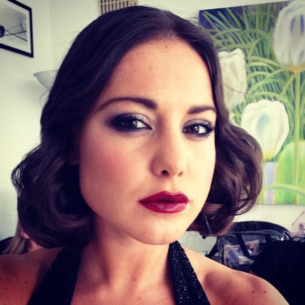 Made In Chelsea's Louise Thompson goes glam with smoky eyes and vino ...