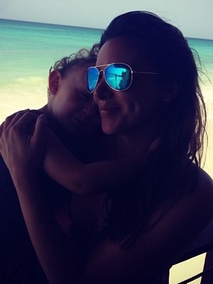 Kian Egan and Jodi Albert enjoy a holiday in Barbados with their son Koa - 3 June 2014