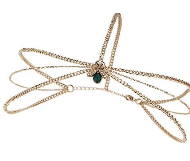 Bug Charm Head Chain, £10, Topshop - Reveal beauty: Beyoncé's golden ...