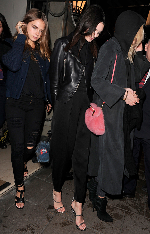 Kendall Jenner, Cara Delevingne hold hands on London night out ...