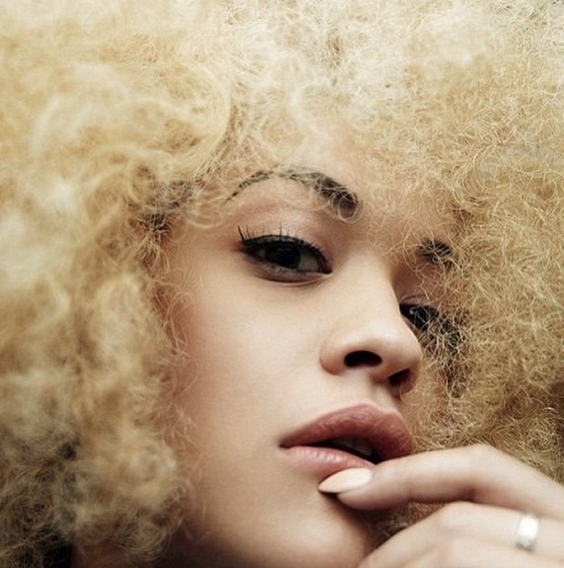 Rita Ora rocks platinum blonde afro on seriously cool shoot - Beauty ...